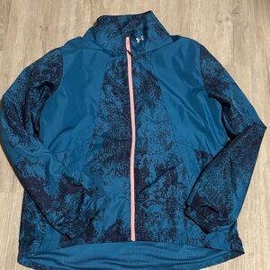 Under Armour Teal and Pink Windbreaker